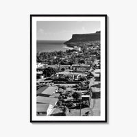Rota Black and White Fine Art Photo Print, Song Song Village Northern Mariana Poster