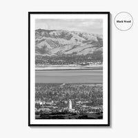 Palo Alto Black and White Fine Art Photo Print, Silicon Valley, California Poster
