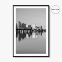 Orlando Black and White Fine Art Photo Print, Lake Eola Park Florida Poster