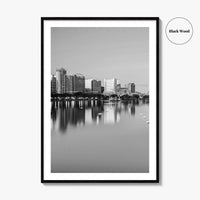 Orlando Black and White Fine Art Photo Print, Lake Eola Park Florida Poster
