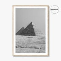 Egypt Black and White Fine Art Photo Print, Pyramids Giza Cairo Poster