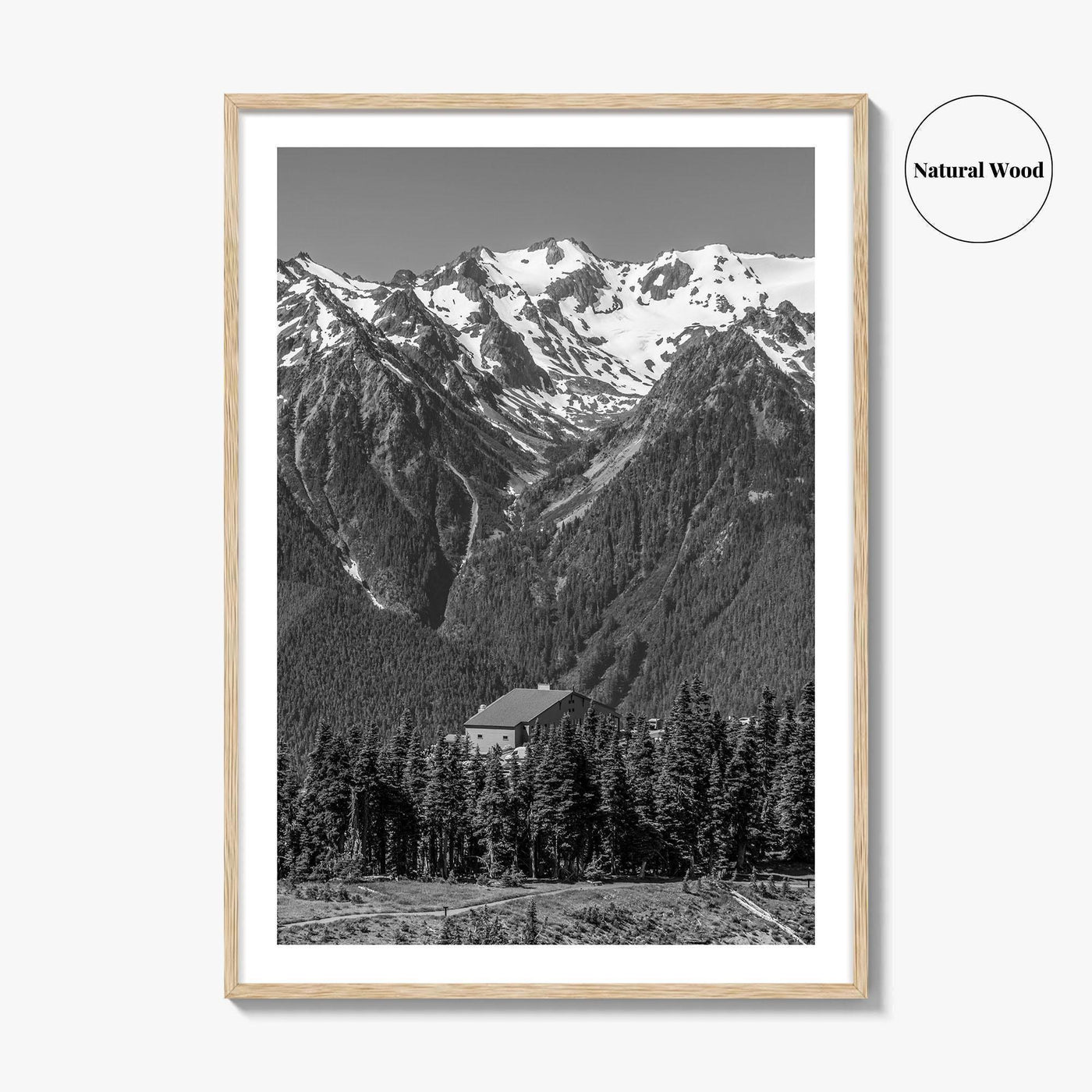 Olympic National Park Black and White Fine Art Photo Print, Hurricane Ridge, Washington, USA