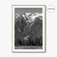 Olympic National Park Black and White Fine Art Photo Print, Hurricane Ridge, Washington, USA
