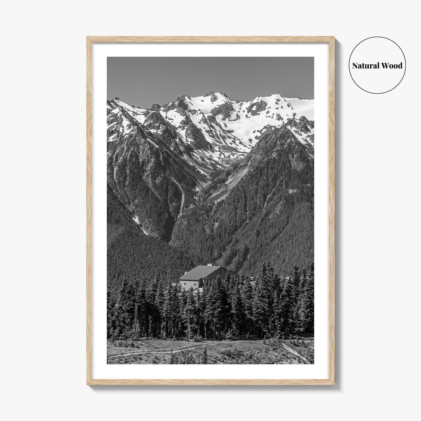 Olympic National Park Black and White Fine Art Photo Print, Hurricane Ridge, Washington, USA