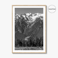 Olympic National Park Black and White Fine Art Photo Print, Hurricane Ridge, Washington, USA