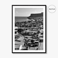 Rota Black and White Fine Art Photo Print, Song Song Village Northern Mariana Poster