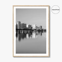Orlando Black and White Fine Art Photo Print, Lake Eola Park Florida Poster