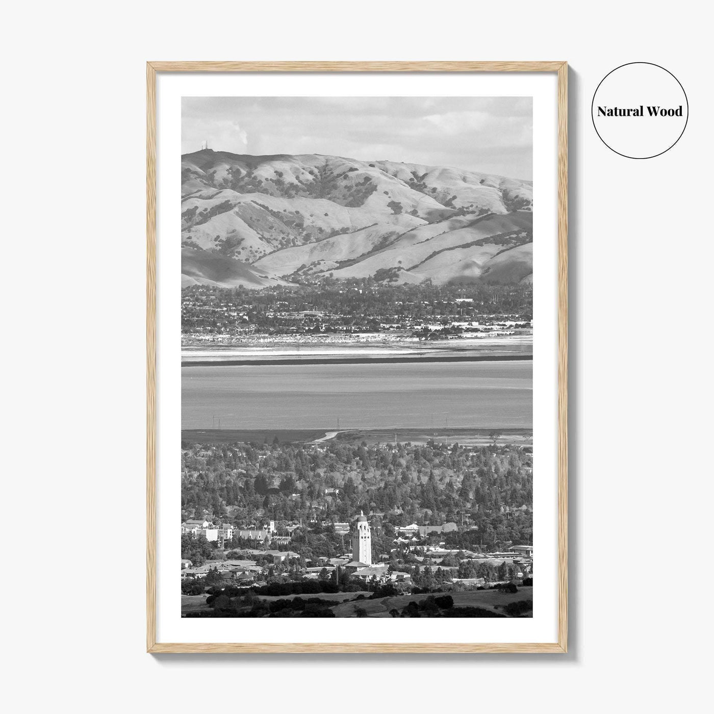 Palo Alto Black and White Fine Art Photo Print, Silicon Valley, California Poster