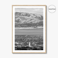 Palo Alto Black and White Fine Art Photo Print, Silicon Valley, California Poster