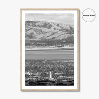 Palo Alto Black and White Fine Art Photo Print, Silicon Valley, California Poster
