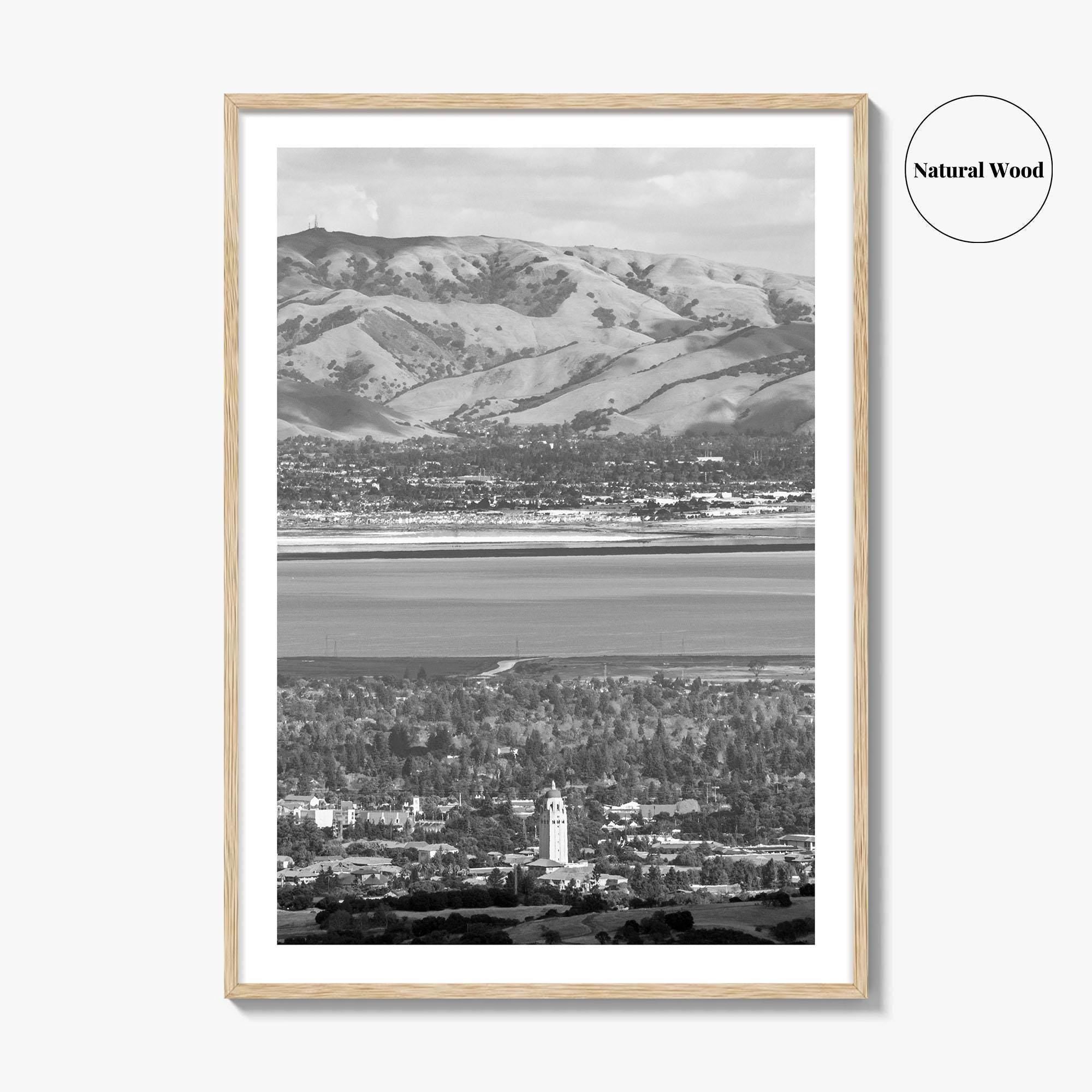Palo Alto Black and White Fine Art Photo Print, Silicon Valley, California Poster
