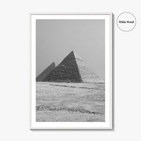 Egypt Black and White Fine Art Photo Print, Pyramids Giza Cairo Poster