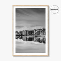 Westport Connecticut Black and White Fine Art Photo Print, Downtown Wall Poster, USA