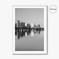 Orlando Black and White Fine Art Photo Print, Lake Eola Park Florida Poster