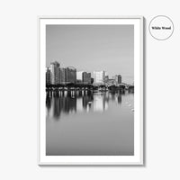 Orlando Black and White Fine Art Photo Print, Lake Eola Park Florida Poster