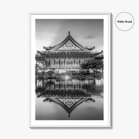 Taipei Black and White Fine Art Photo Print, Liberty Square Taiwan Poster