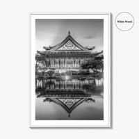 Taipei Black and White Fine Art Photo Print, Liberty Square Taiwan Poster
