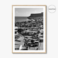 Rota Black and White Fine Art Photo Print, Song Song Village Northern Mariana Poster