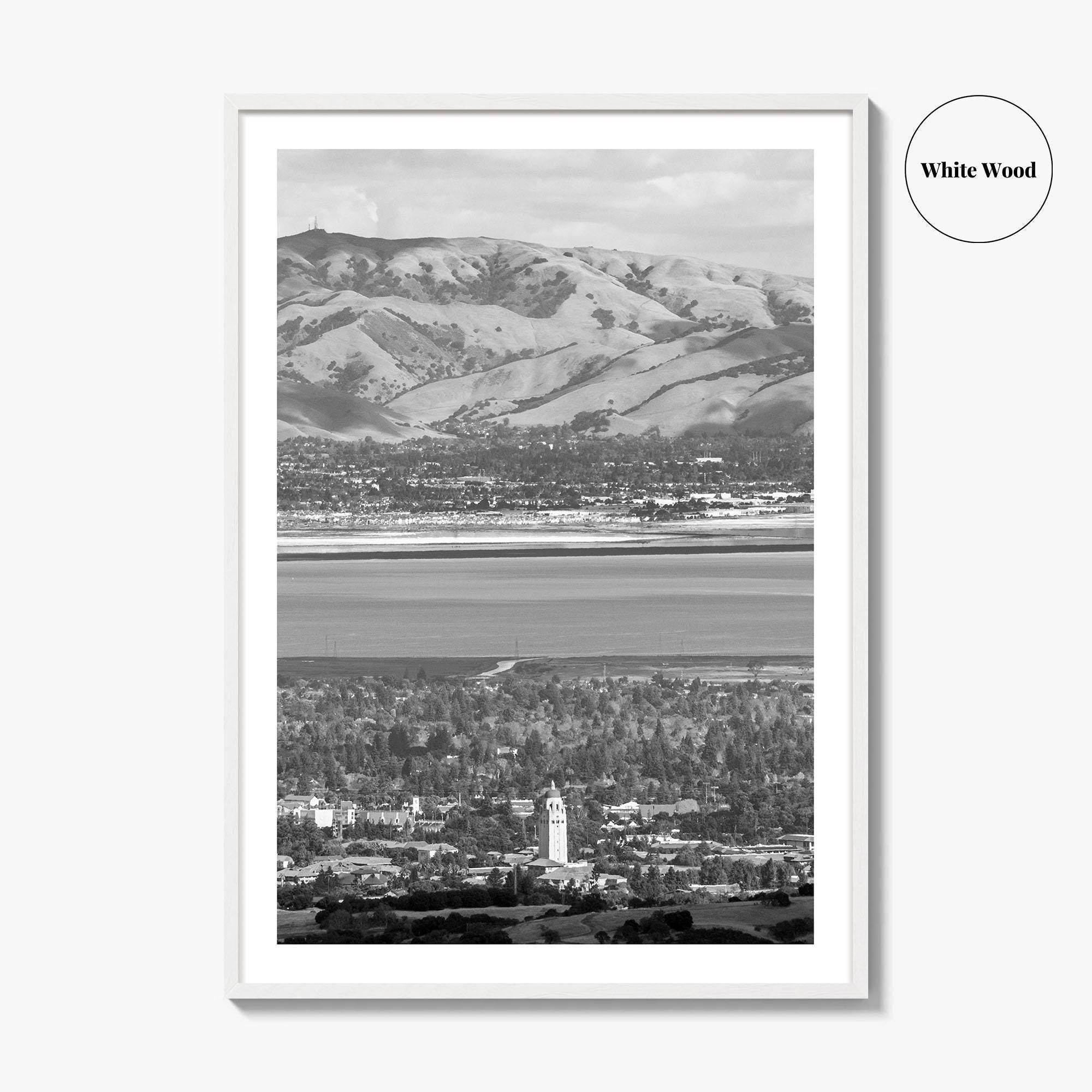 Palo Alto Black and White Fine Art Photo Print, Silicon Valley, California Poster