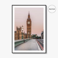 London Fine Art Photo Print, Big Ben Westminster, England UK, Poster
