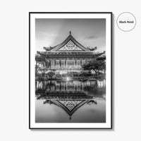 Taipei Black and White Fine Art Photo Print, Liberty Square Taiwan Poster
