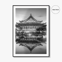 Taipei Black and White Fine Art Photo Print, Liberty Square Taiwan Poster
