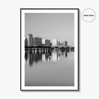 Orlando Black and White Fine Art Photo Print, Lake Eola Park Florida Poster