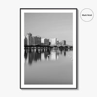 Orlando Black and White Fine Art Photo Print, Lake Eola Park Florida Poster