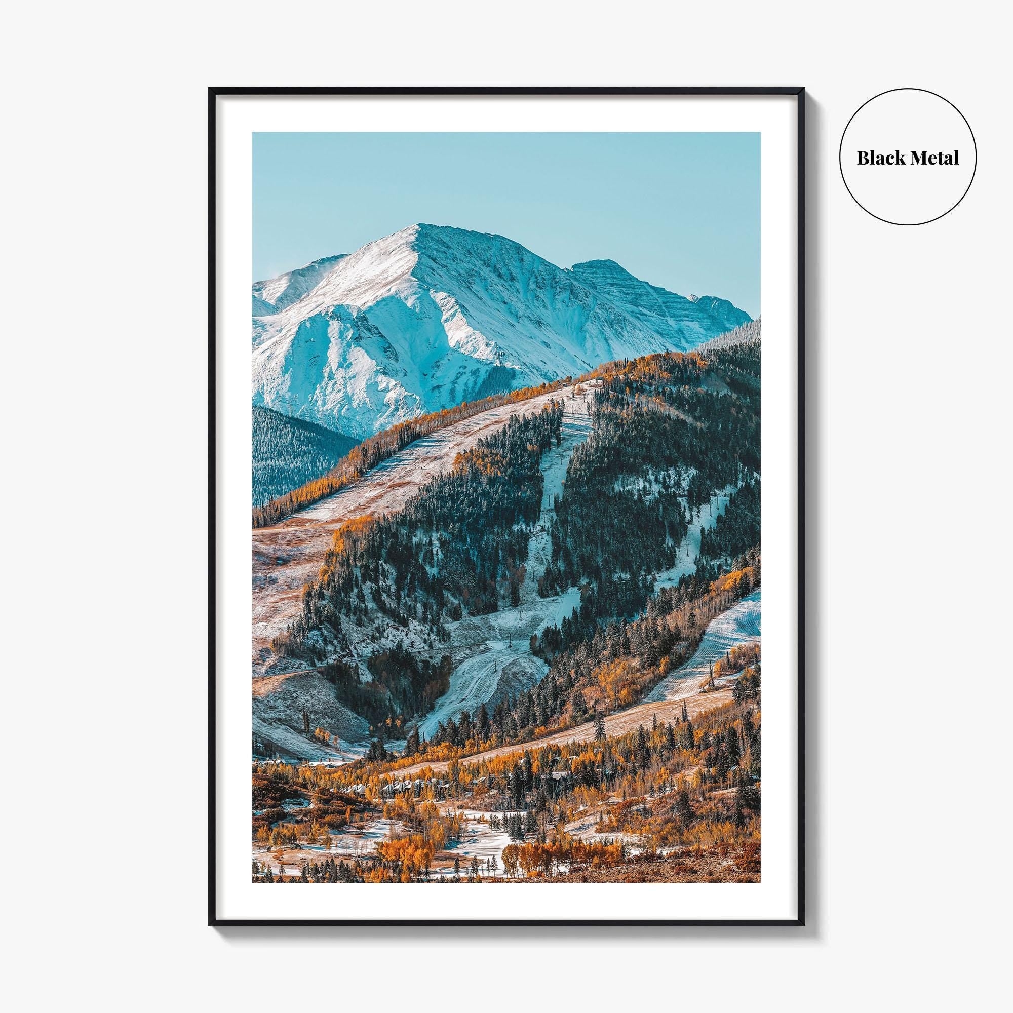 Aspen Fine Art Photo Print, Colorado, Buttermilk, Highlands, Ski Slope, Rocky Mountains, Poster