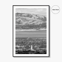 Palo Alto Black and White Fine Art Photo Print, Silicon Valley, California Poster