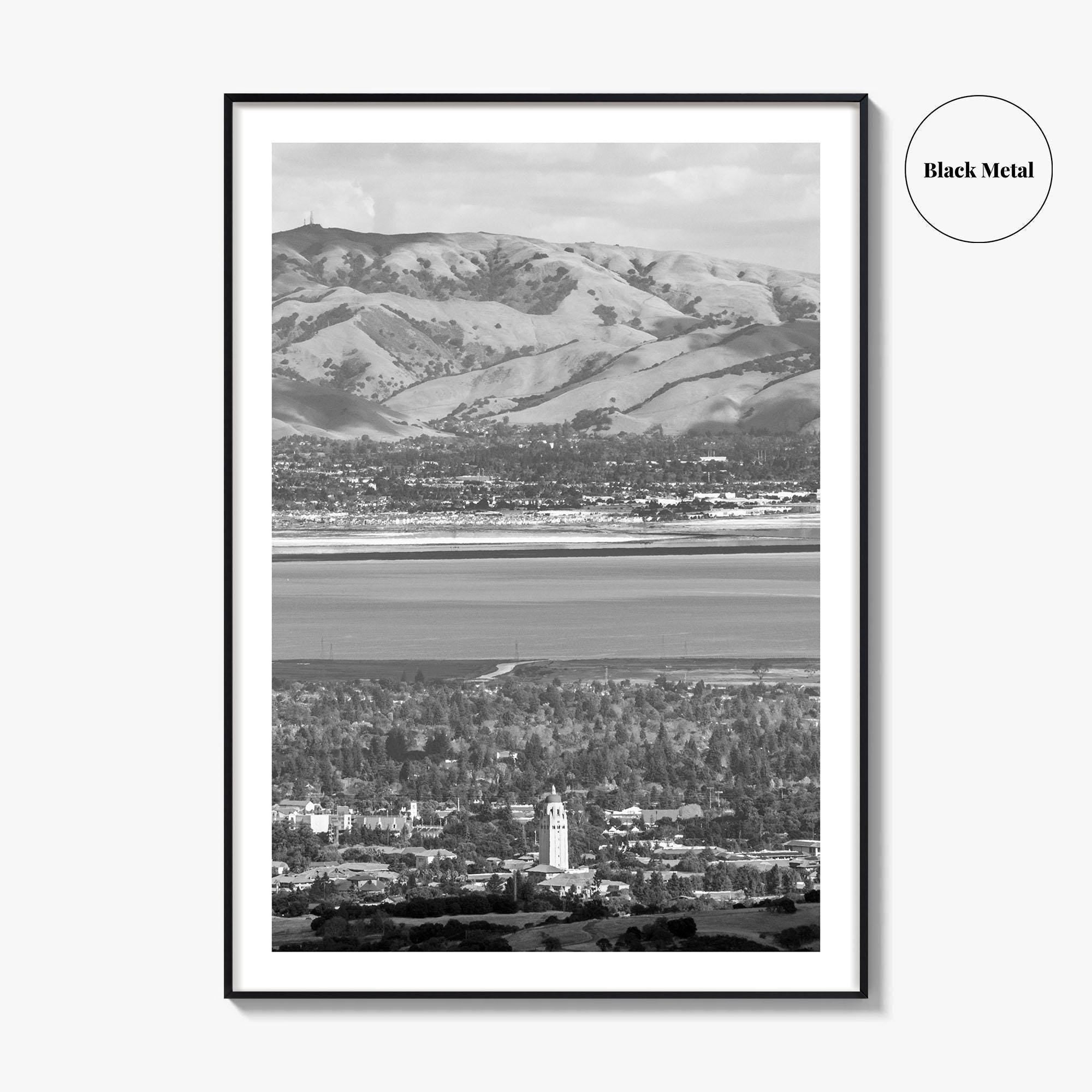 Palo Alto Black and White Fine Art Photo Print, Silicon Valley, California Poster