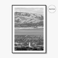 Palo Alto Black and White Fine Art Photo Print, Silicon Valley, California Poster
