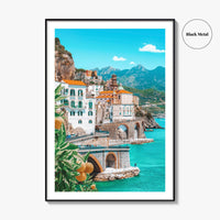 Amalfi Fine Art Photo Print, Italy, Campania, Mediterranean Coast, Lemons, Wall Poster