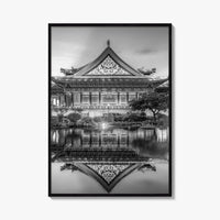 Taipei Black and White Fine Art Photo Print, Liberty Square Taiwan Poster