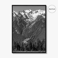 Olympic National Park Black and White Fine Art Photo Print, Hurricane Ridge, Washington, USA