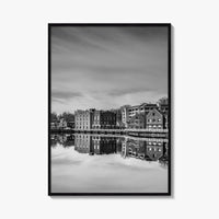 Westport Connecticut Black and White Fine Art Photo Print, Downtown Wall Poster, USA