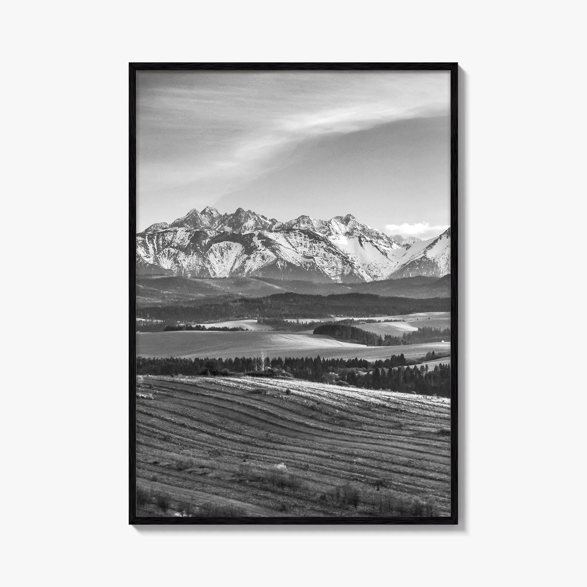 Slovakia Black and White Fine Art Photo Print, Belianske Tatry, Tatra Mountains Art