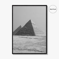 Egypt Black and White Fine Art Photo Print, Pyramids Giza Cairo Poster