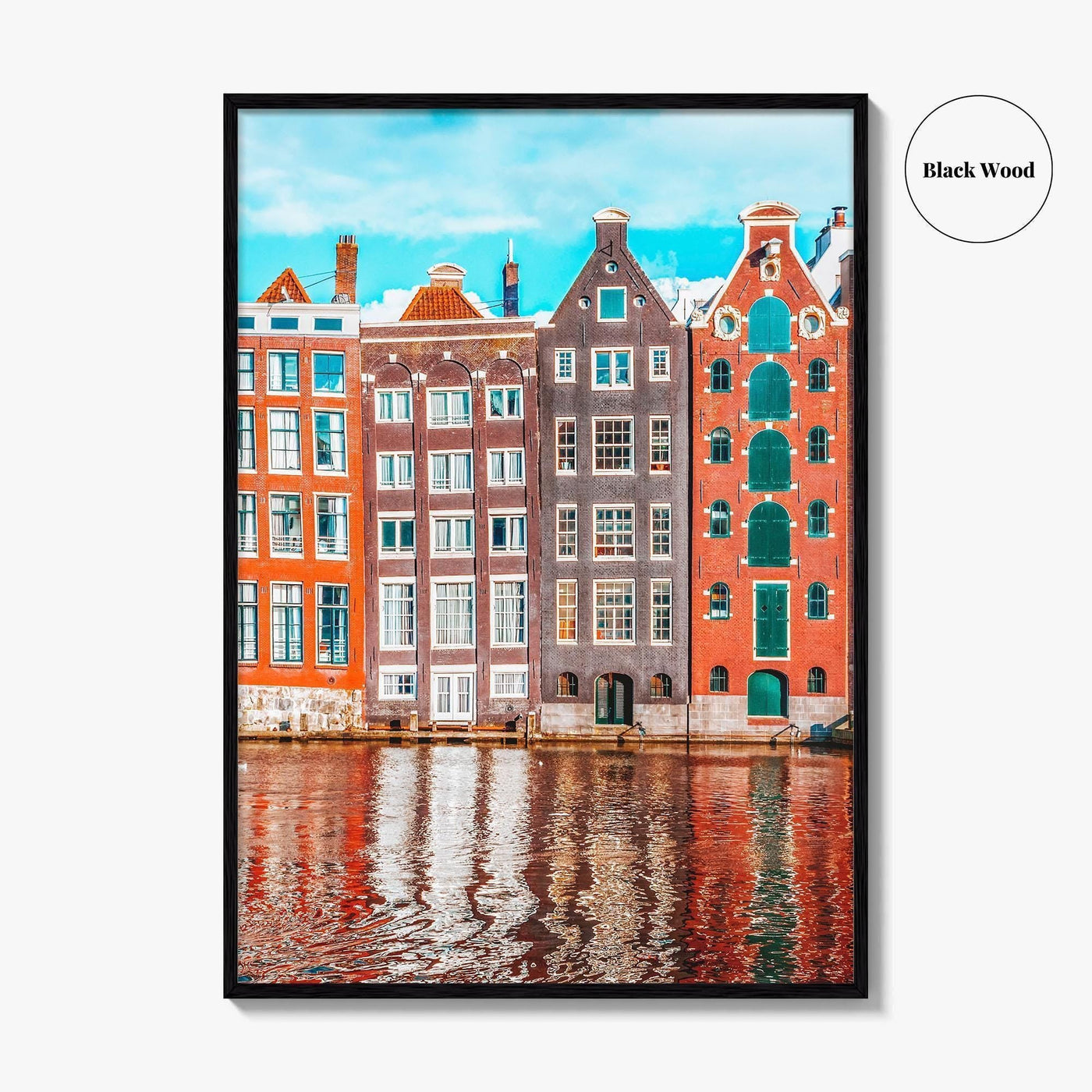 Amsterdam Fine Art Photo Print, Netherlands Wall Art Poster, Canal Houses