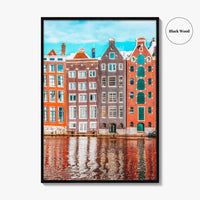 Amsterdam Fine Art Photo Print, Netherlands Wall Art Poster, Canal Houses