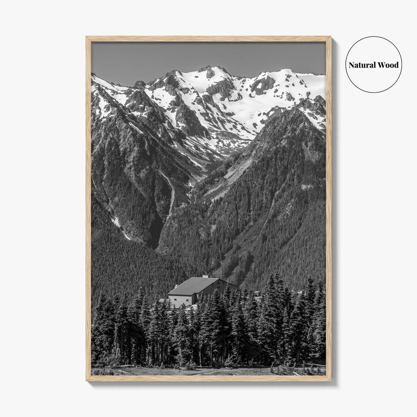 Olympic National Park Black and White Fine Art Photo Print, Hurricane Ridge, Washington, USA