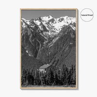 Olympic National Park Black and White Fine Art Photo Print, Hurricane Ridge, Washington, USA
