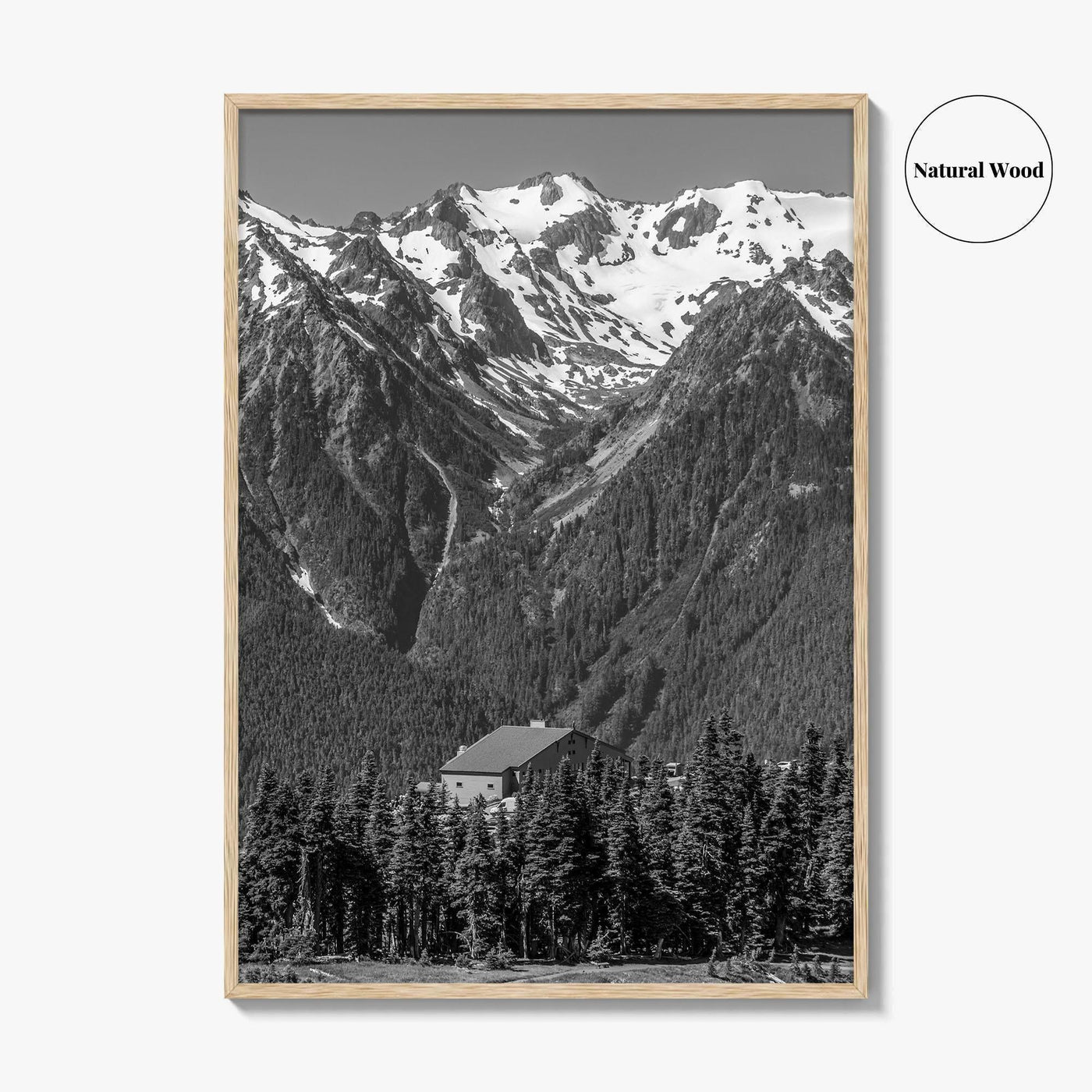 Olympic National Park Black and White Fine Art Photo Print, Hurricane Ridge, Washington, USA