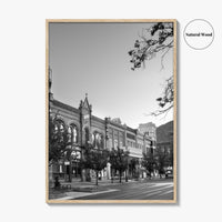 Provo Black and White Fine Art Photo Print, Utah, Downtown Center Street, Poster