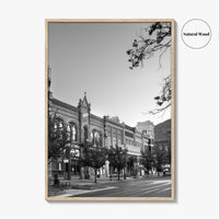 Provo Black and White Fine Art Photo Print, Utah, Downtown Center Street, Poster