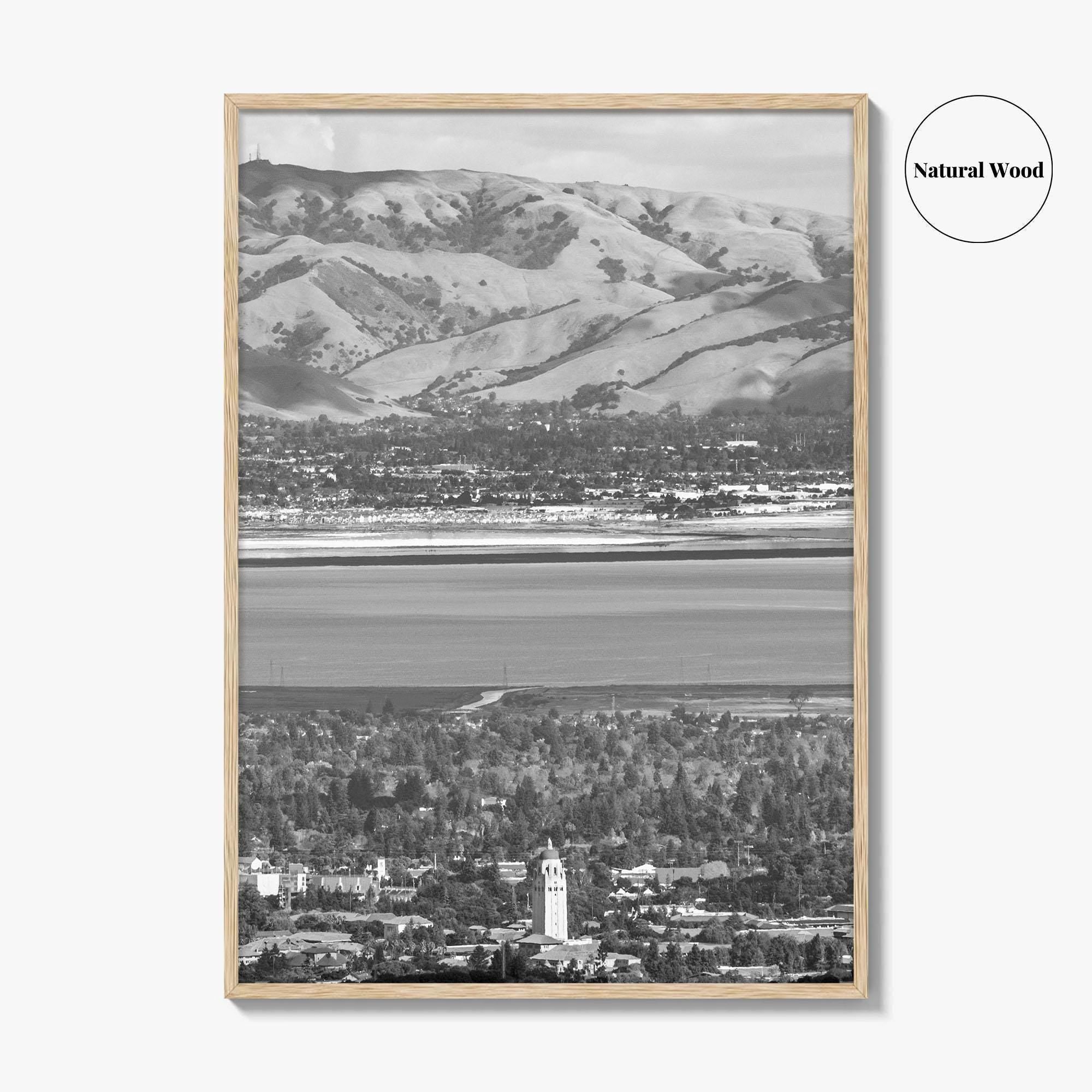 Palo Alto Black and White Fine Art Photo Print, Silicon Valley, California Poster