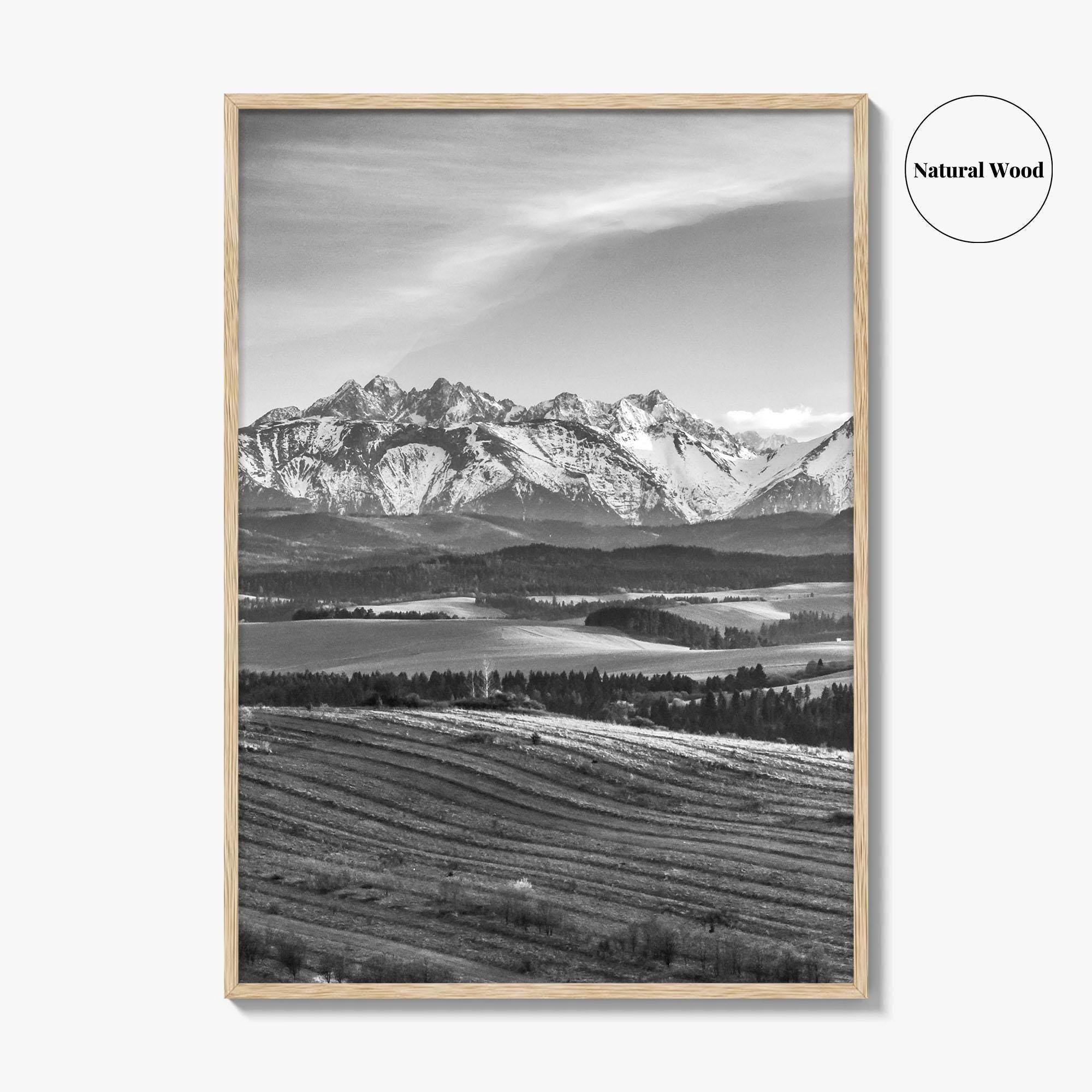 Slovakia Black and White Fine Art Photo Print, Belianske Tatry, Tatra Mountains Art