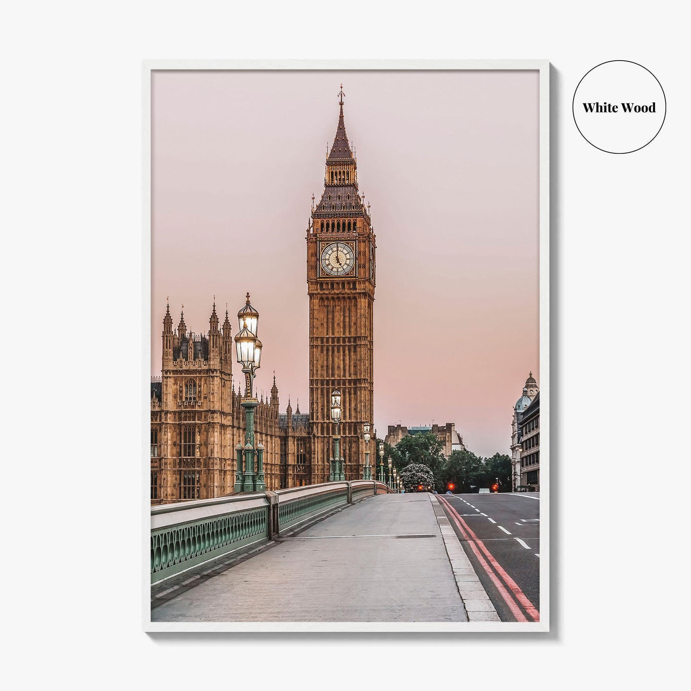 London Fine Art Photo Print, Big Ben Westminster, England UK, Poster