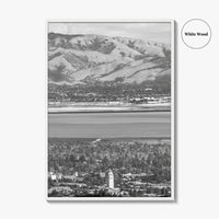 Palo Alto Black and White Fine Art Photo Print, Silicon Valley, California Poster