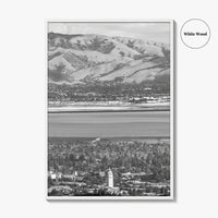 Palo Alto Black and White Fine Art Photo Print, Silicon Valley, California Poster